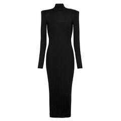 Long Sleeve Shoulder Buckle dress
