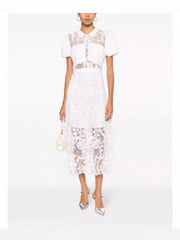Doll collar laced dress