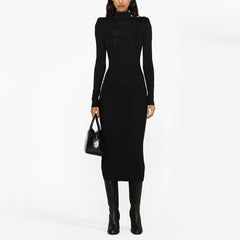 Long Sleeve Shoulder Buckle dress