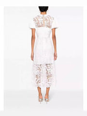 Doll collar laced dress