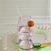 Creative Glass Cup Tumbler Drinkware Tea Juice Milk Coffee Mug Home Water Glasses Glass Vase Nordic Home Design