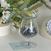Korean Ribbon Bowtie High Foot Glass Gift Milk Breakfast Coffee Wine Cup Whiskey Glass Cocktail Glass