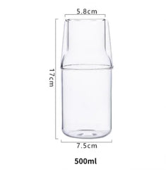 High Borosilicate Glass One Person Tea Pot Color Small Capacity Cool Water Creative Milk Cup Simple Cold Water Pot