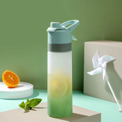 Spray Water Bottle For Girls Outdoor Sport Fitness Water Cup Large Capacity Spray Bottle BPA Free Drinkware Travel Bottles Kitch
