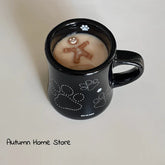 Dog Footprints Mug Waist Dog Cup Original Ceramic Coffee Water Cup Gift