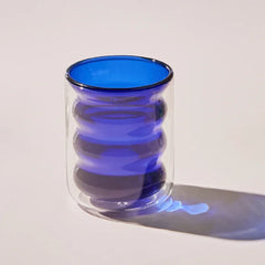 Colored Double Layer Glass Cup Tumbler Nordic Home Double Glass Coffee Milk Juice Tea Cup Coffee Mug Heat Resistant