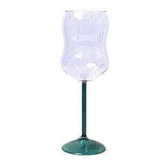 1pc Champagne Glass Handmade Color Glass Wine Goblet Juice Cup Heat-Resistant Water Cup Drinking Wine Glass Cocktail-glass