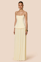 Nookie Darling Maxi Dress - Lemon