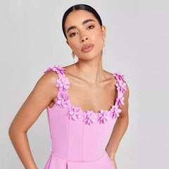 flower dress ladies fashion casual cross-border