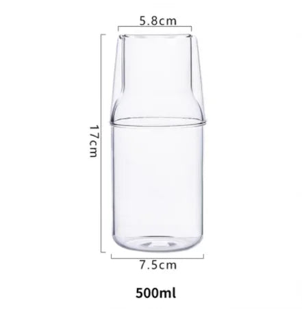 High Borosilicate Glass One Person Tea Pot Color Small Capacity Cool Water Creative Milk Cup Simple Cold Water Pot