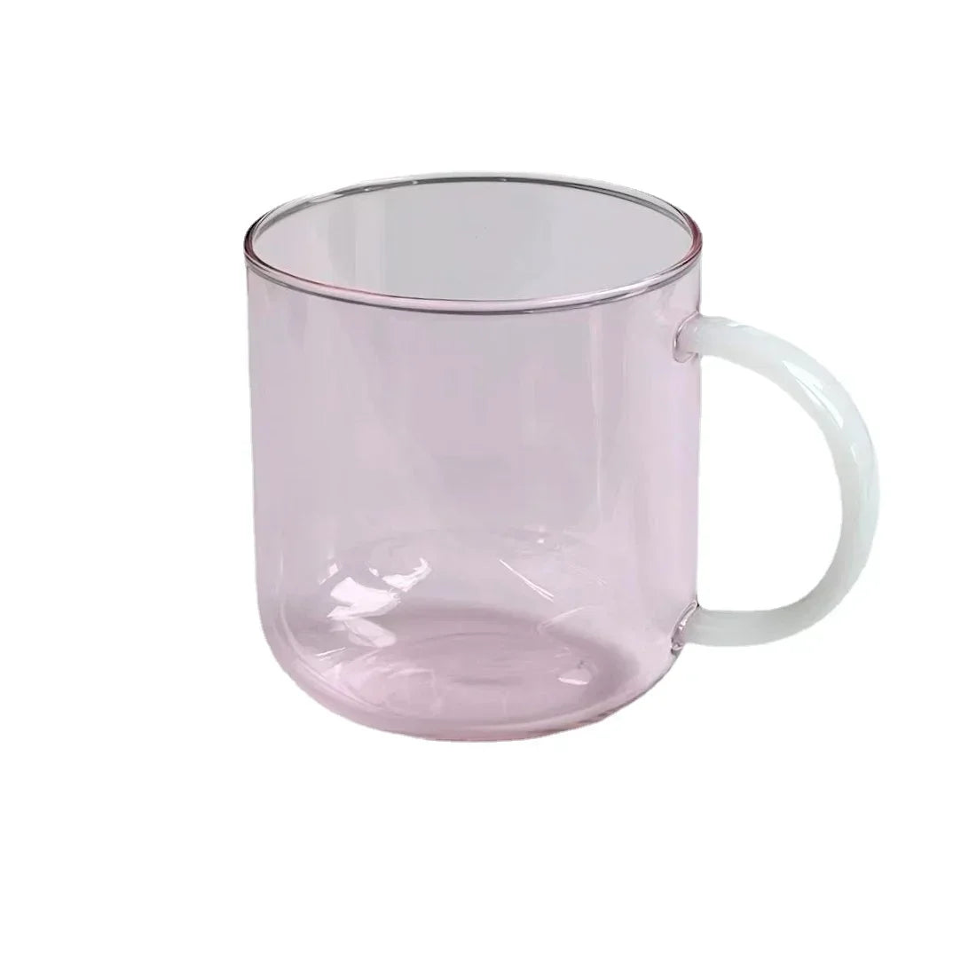 Floriddle Borosilicate Mug Glass Mug Heat-resistant Glass Cup Drinkware Tea Juice Milk Cup Coffee Mug Home Water Glasses