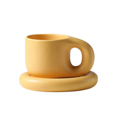 Korean Style Fatty Mug Design Splash Ink Ceramic Cup Spot Mugs Simple Coffee Mug Couple Cups  Coffee Mugs Tea Drinkware