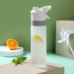 Spray Water Bottle For Girls Outdoor Sport Fitness Water Cup Large Capacity Spray Bottle BPA Free Drinkware Travel Bottles Kitch