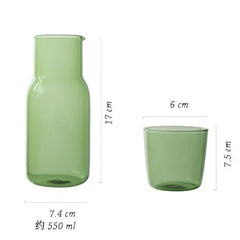 High Borosilicate Glass One Person Tea Pot Color Small Capacity Cool Water Creative Milk Cup Simple Cold Water Pot