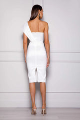 Kaiya Midi Dress - White